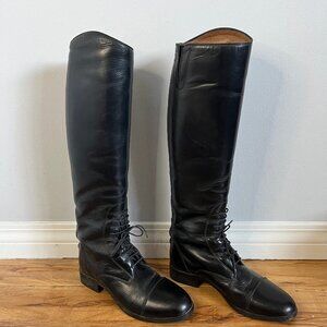 Ariat Heritage Equestrian Leather Tall Black Riding Boots Med/Reg Womens US 7